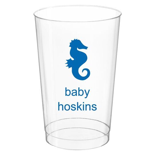 Seahorse Clear Plastic Cups